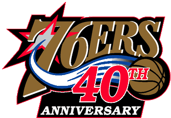 Philadelphia 76ers 2002-2003 Anniversary Logo cricut iron on